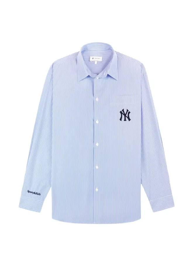 Sporty & Rich Sporty & Rich Heritage Yankees Serif blue shirtの商品画像