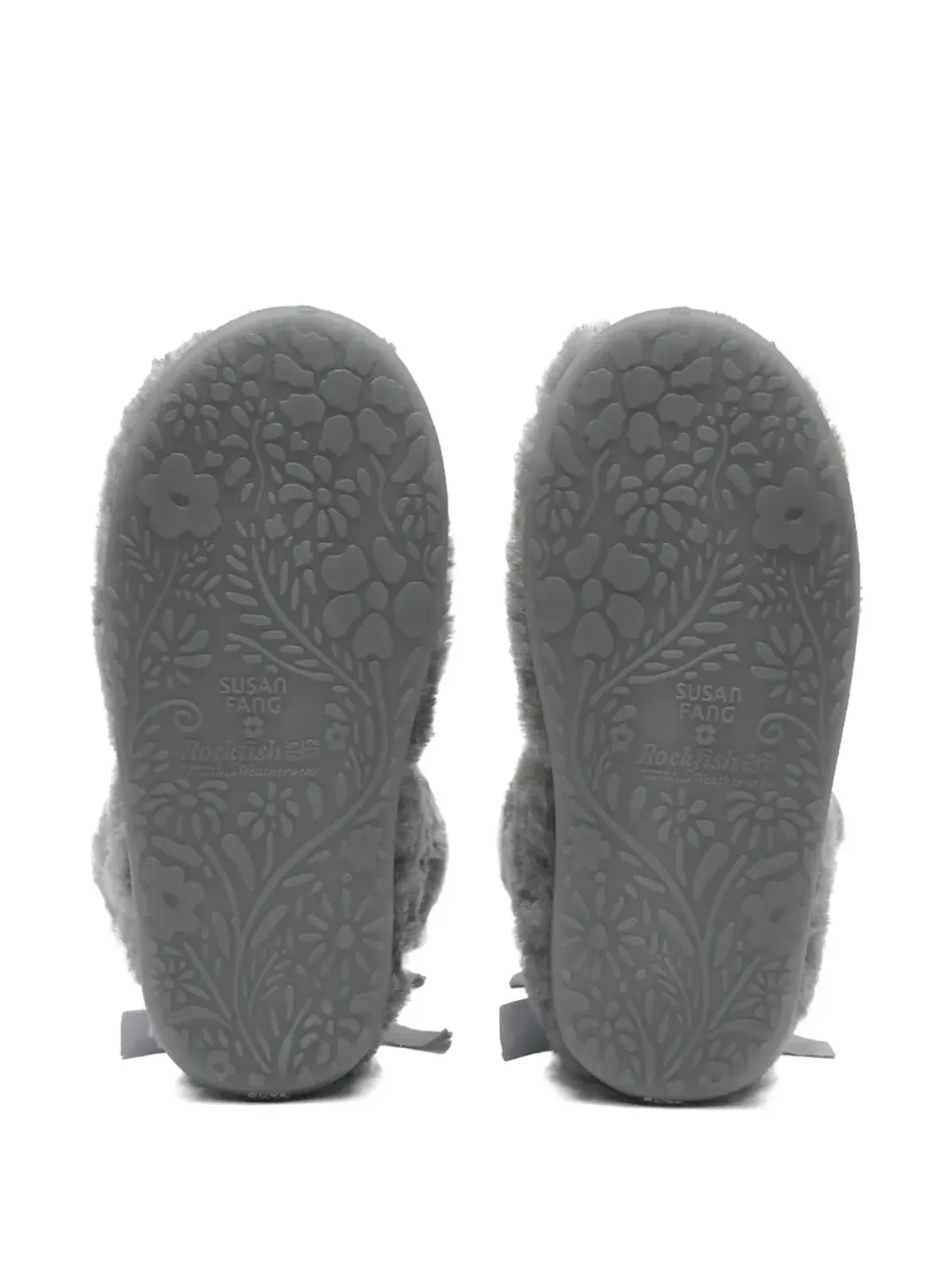 ROCKFISH x Susan Fang bows ribbon boots - Grey - 画像4