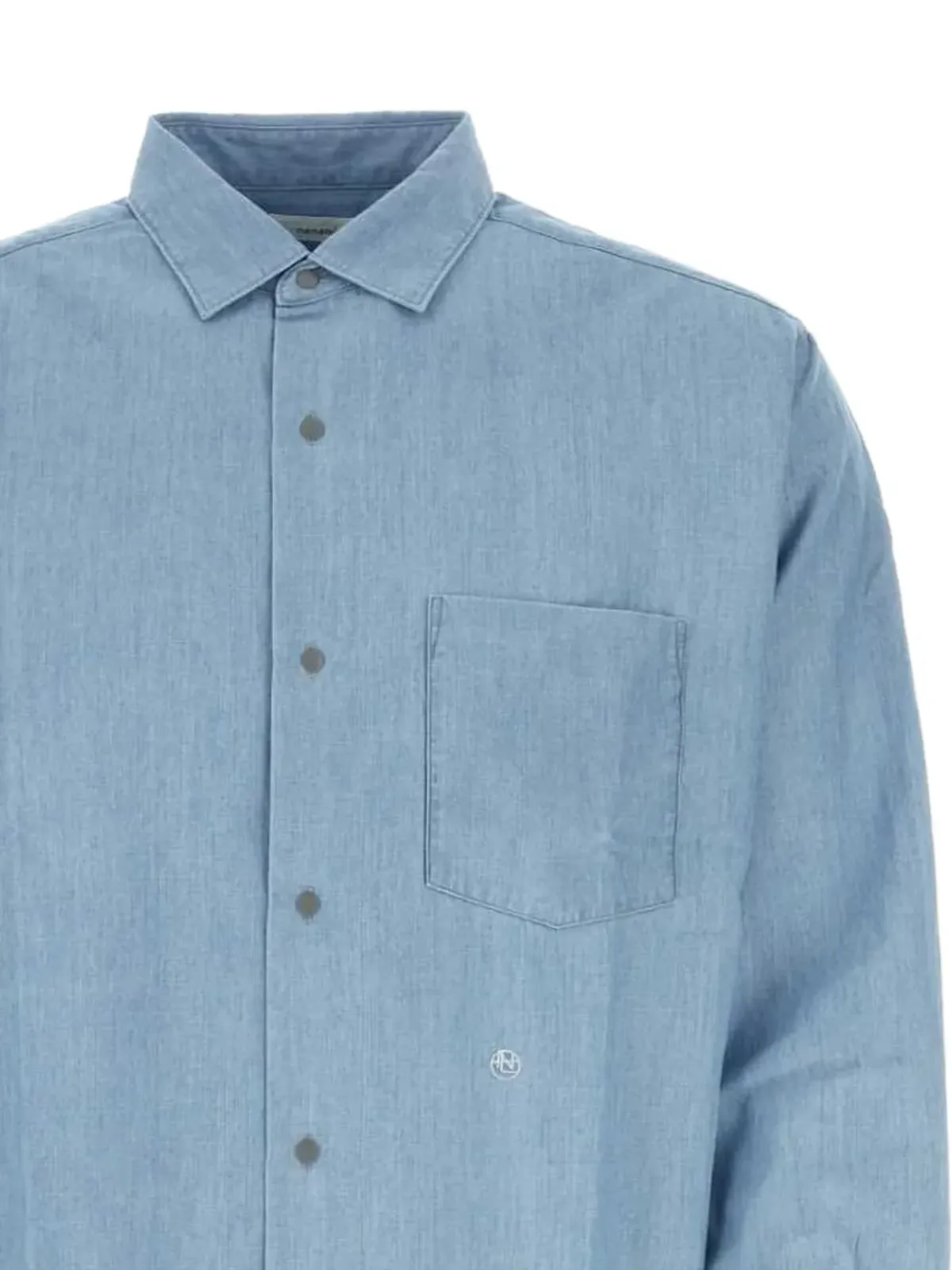 Nanamica ポケット付きボタンシャツ - Blue - 画像2