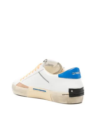 Crime London Distressed City Blue laced sneakers - White - サムネイル3