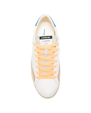 Crime London Distressed City Blue laced sneakers - White - サムネイル4