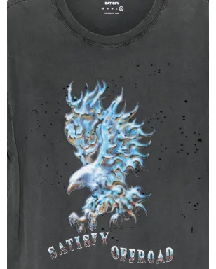 Satisfy ディストレスト グラフィックプリント Tシャツ - サムネイル3