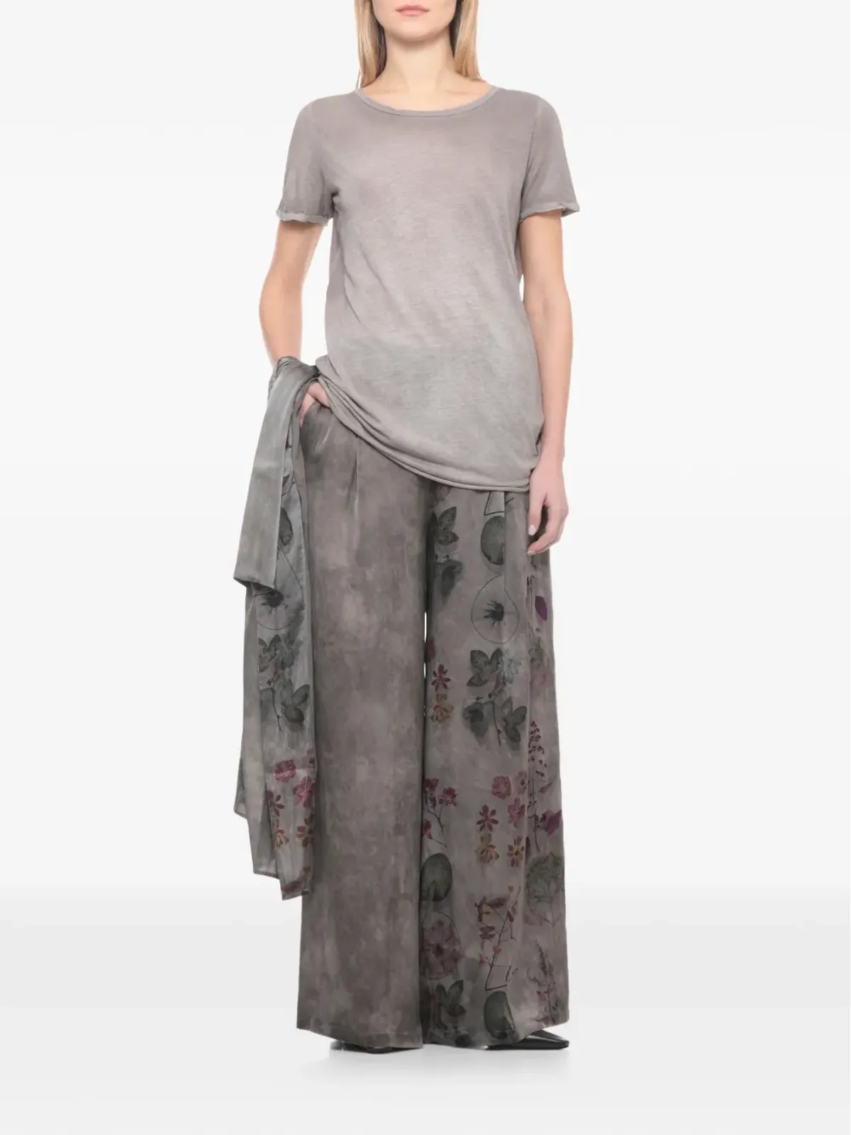 Avant Toi round-neck T-shirt - Grey - 画像2