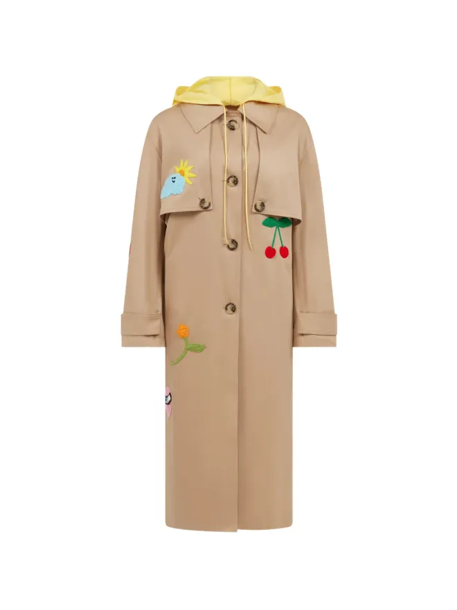 Mira Mikati Mira Mikati 刺繍入りフード付きコートの商品画像