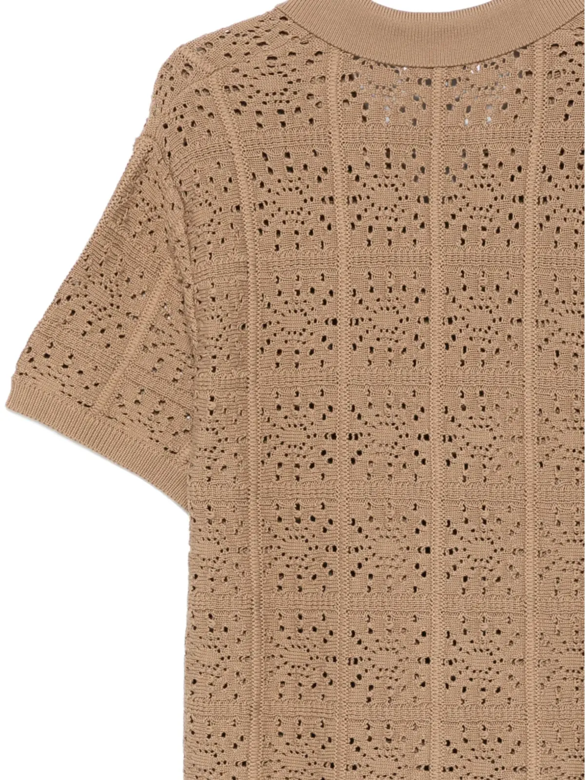 Maison Labiche Beuret Mosaic オープンワーク ボタン留め シャツ - 画像3