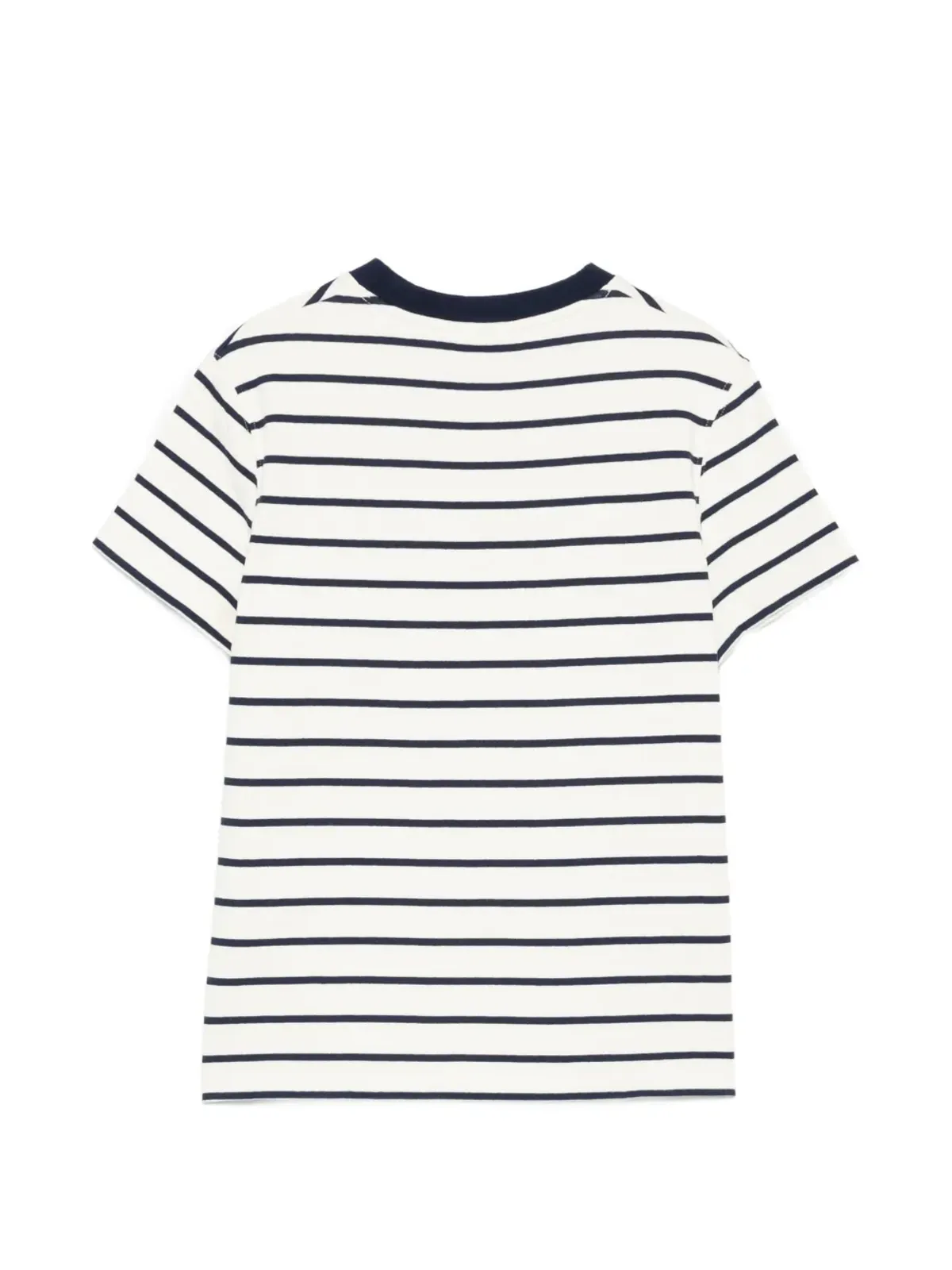 Maison Labiche ClaveryストライプアップリケTシャツ - 画像2
