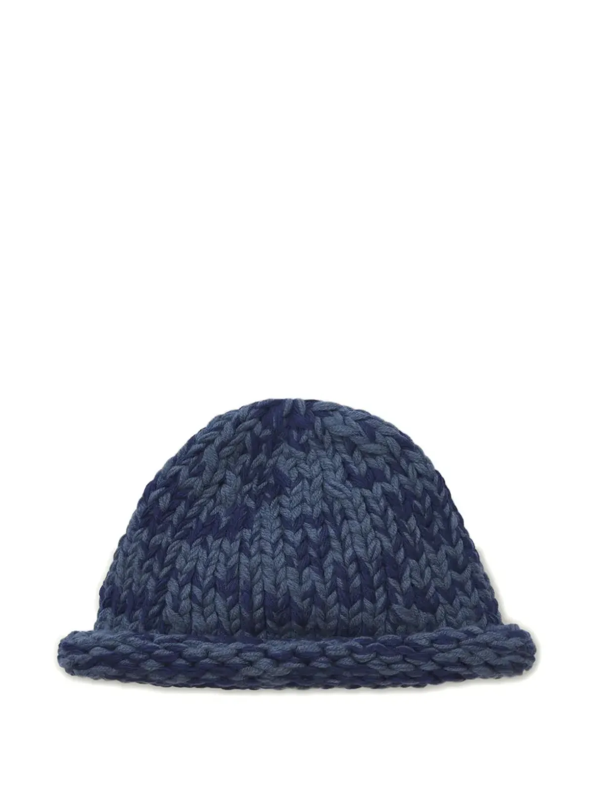 Nicholas Daley Rebel hand-knitted beanie hat - Blue - 画像1