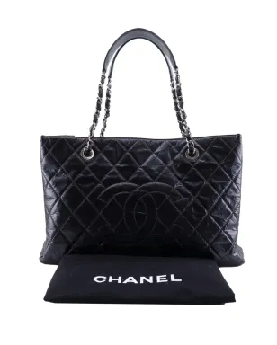 CHANEL Pre-Owned 皺のあるパテント グランドショッピング トートバッグ - ブラウン - サムネイル1