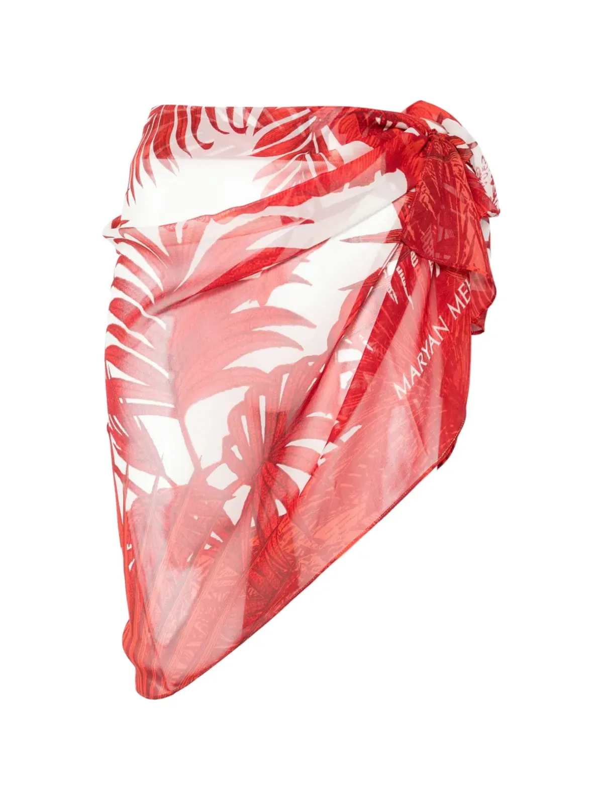 Maryan Mehlhorn floral-print sarong - Neutrals - 画像1