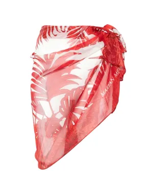 Maryan Mehlhorn floral-print sarong - Neutrals - サムネイル1