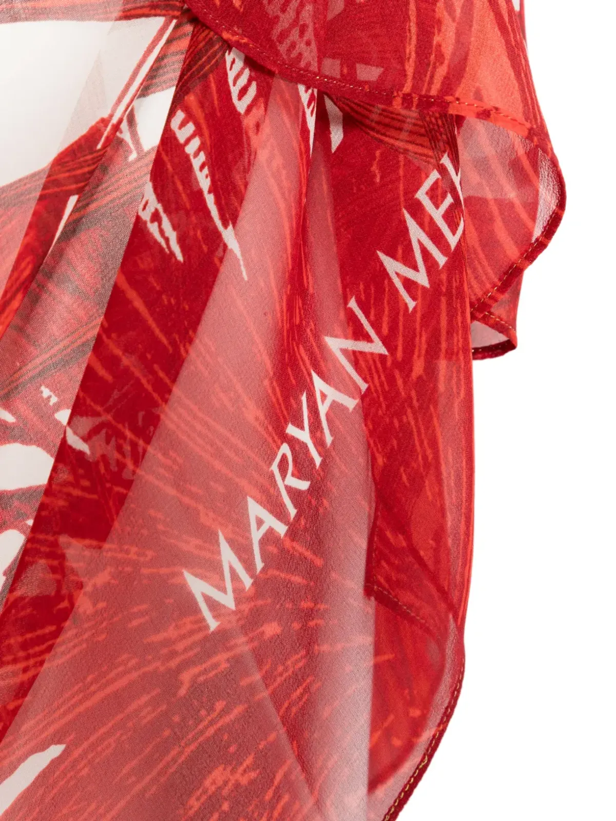 Maryan Mehlhorn floral-print sarong - Neutrals - 画像3