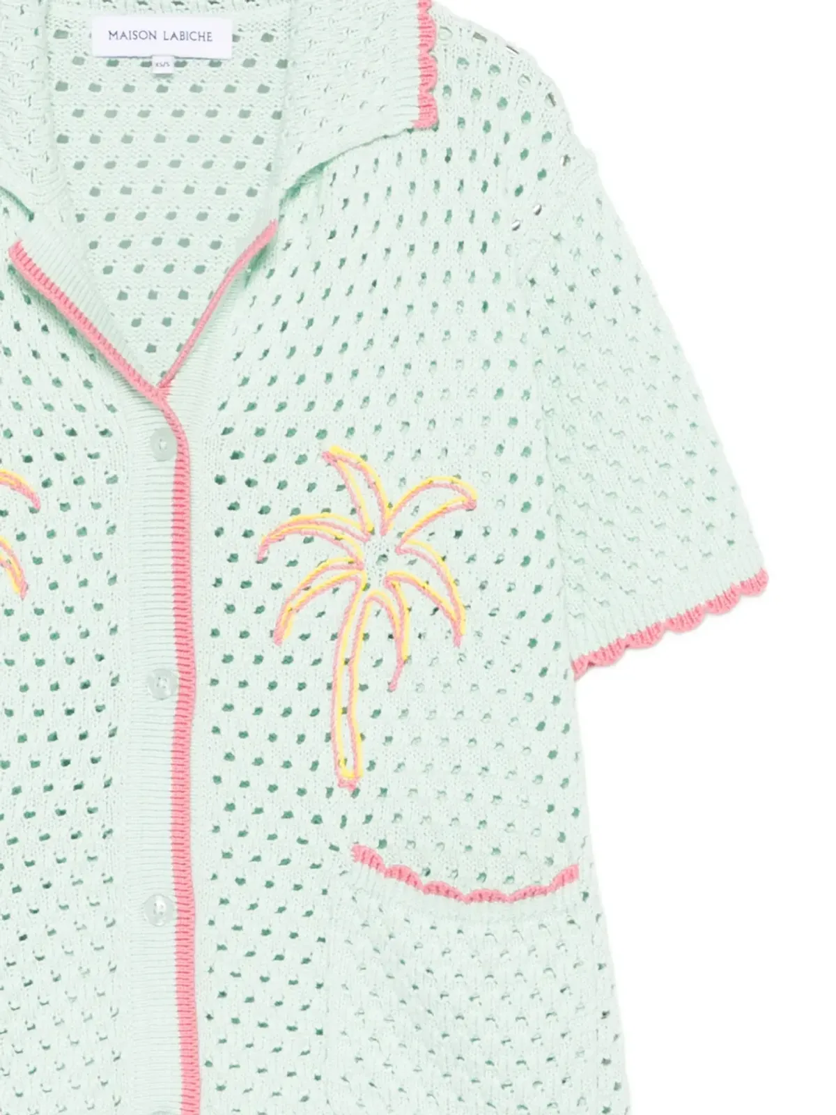 Maison Labiche Souchier パームクロシェット シャツ - 画像3
