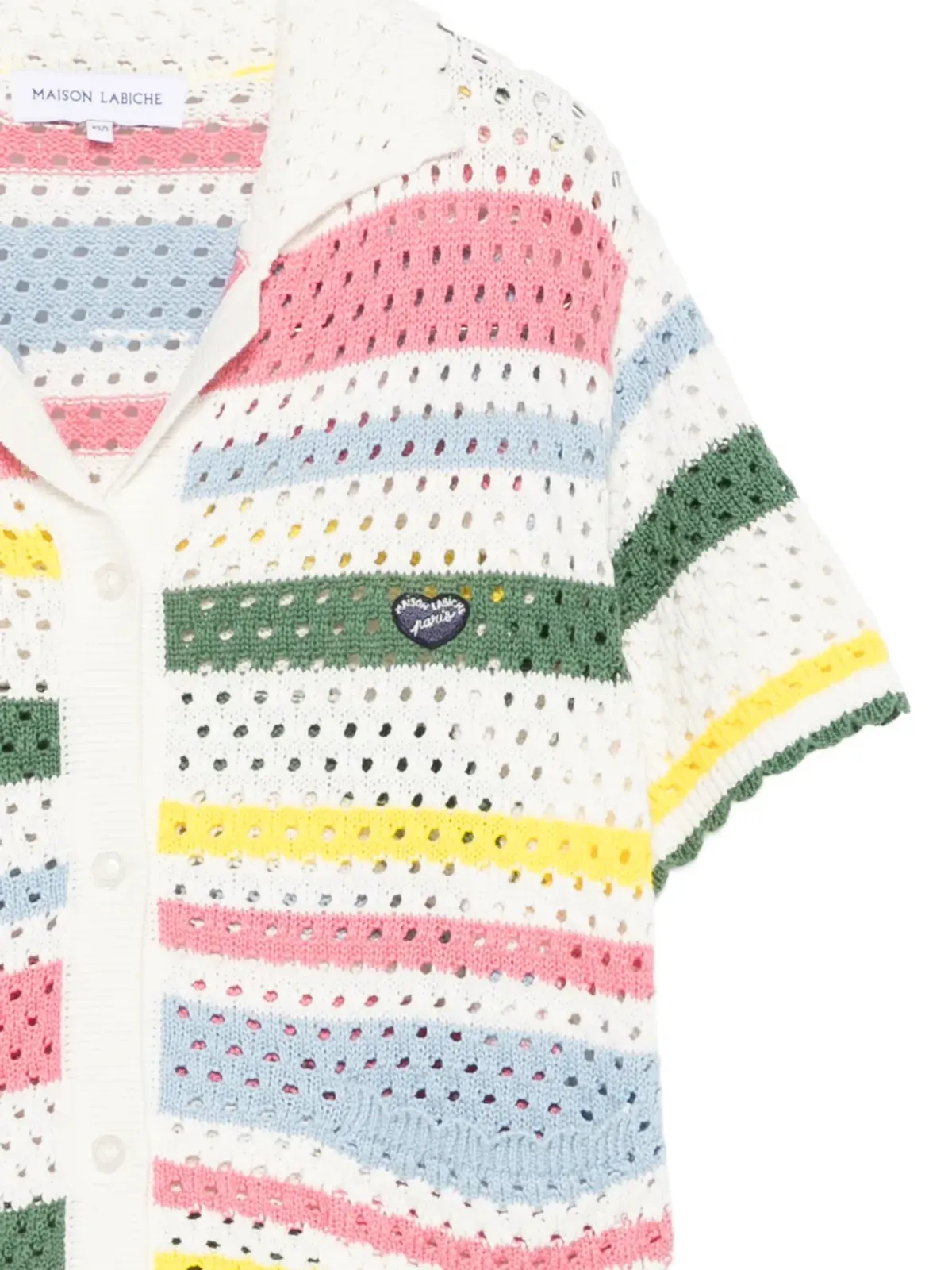 Maison Labiche ソシュリエ ボーダー ニットシャツ - 画像3