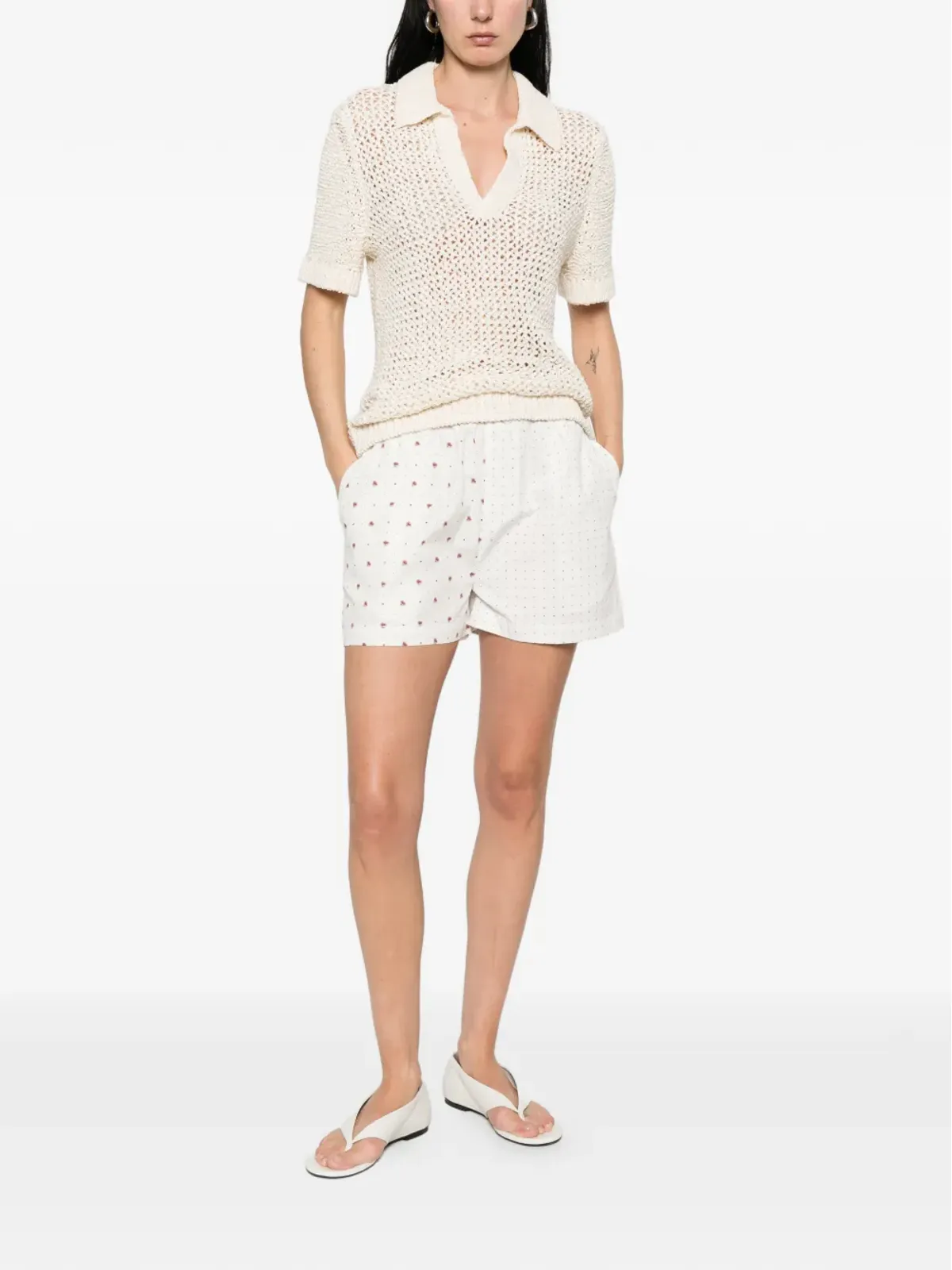 Maison Labiche 花柄プリントショートパンツ - 画像2