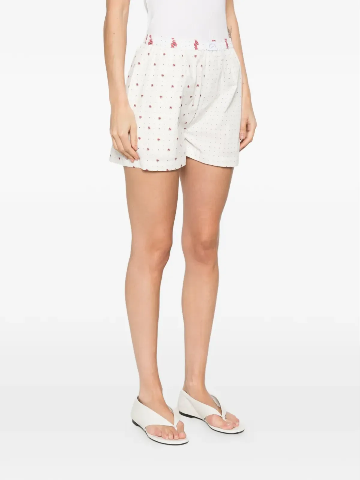 Maison Labiche 花柄プリントショートパンツ - 画像3