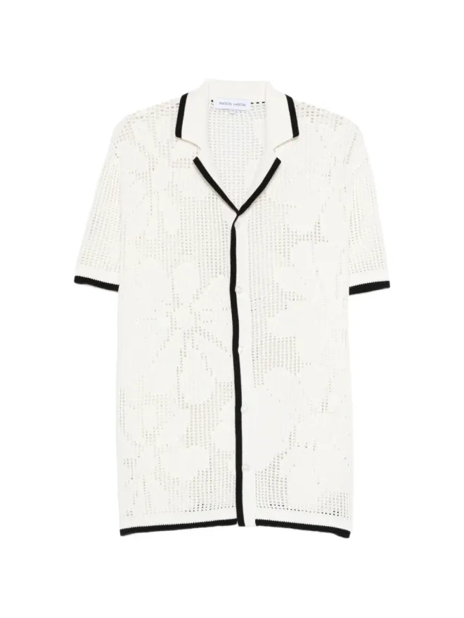Maison Labiche Maison Labiche Beurert Flowers コントラストトリム シャツの商品画像