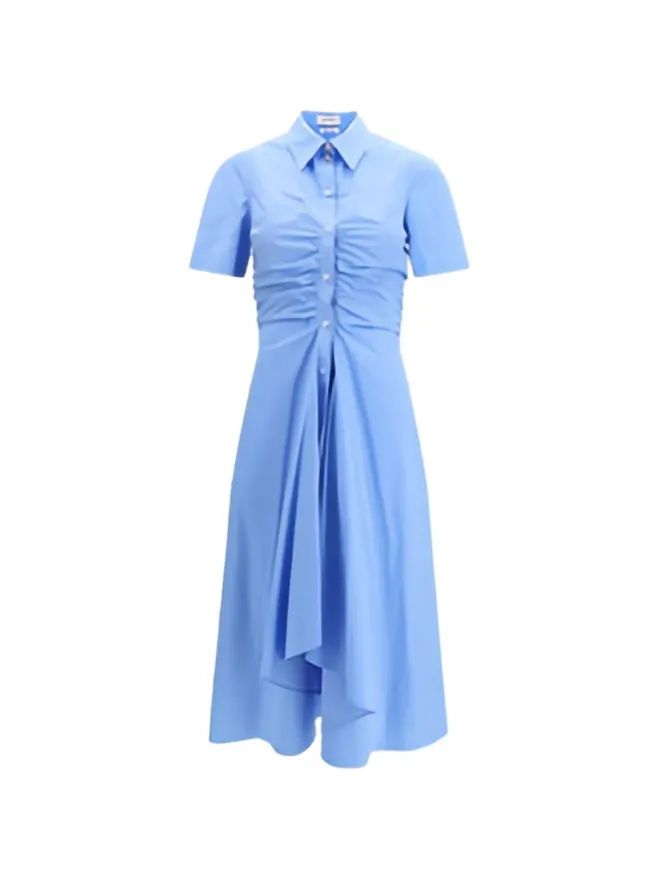 Alexander McQueen Alexander McQueen シャーリングシャツドレスの商品画像