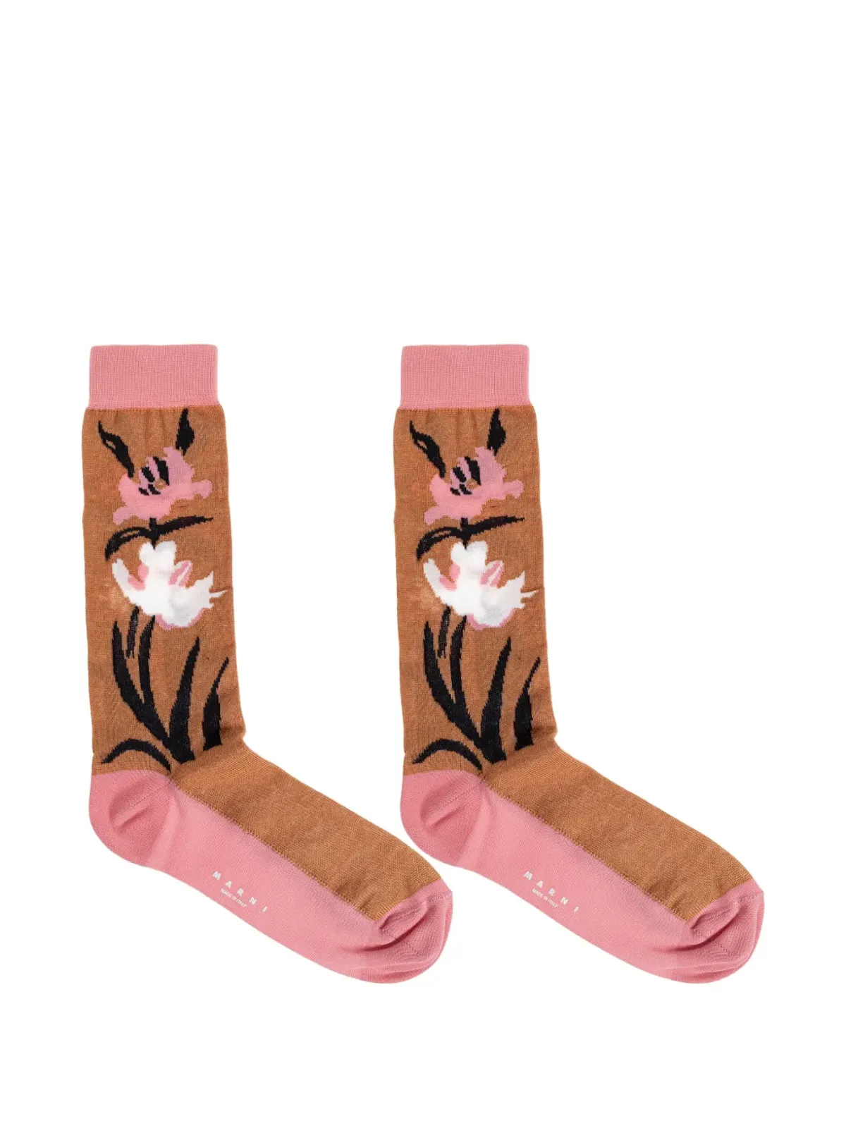 Marni フローラルインターシャソックス - 画像4