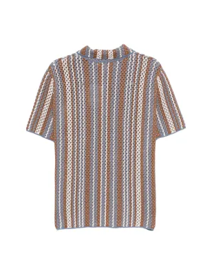 Altea ストライプ柄ボタンシャツ ブルー - サムネイル2