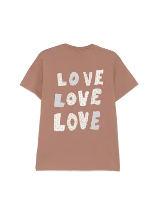 Maison Labiche Bainville Love クルーネック Tシャツ - ブラウン - サムネイル2