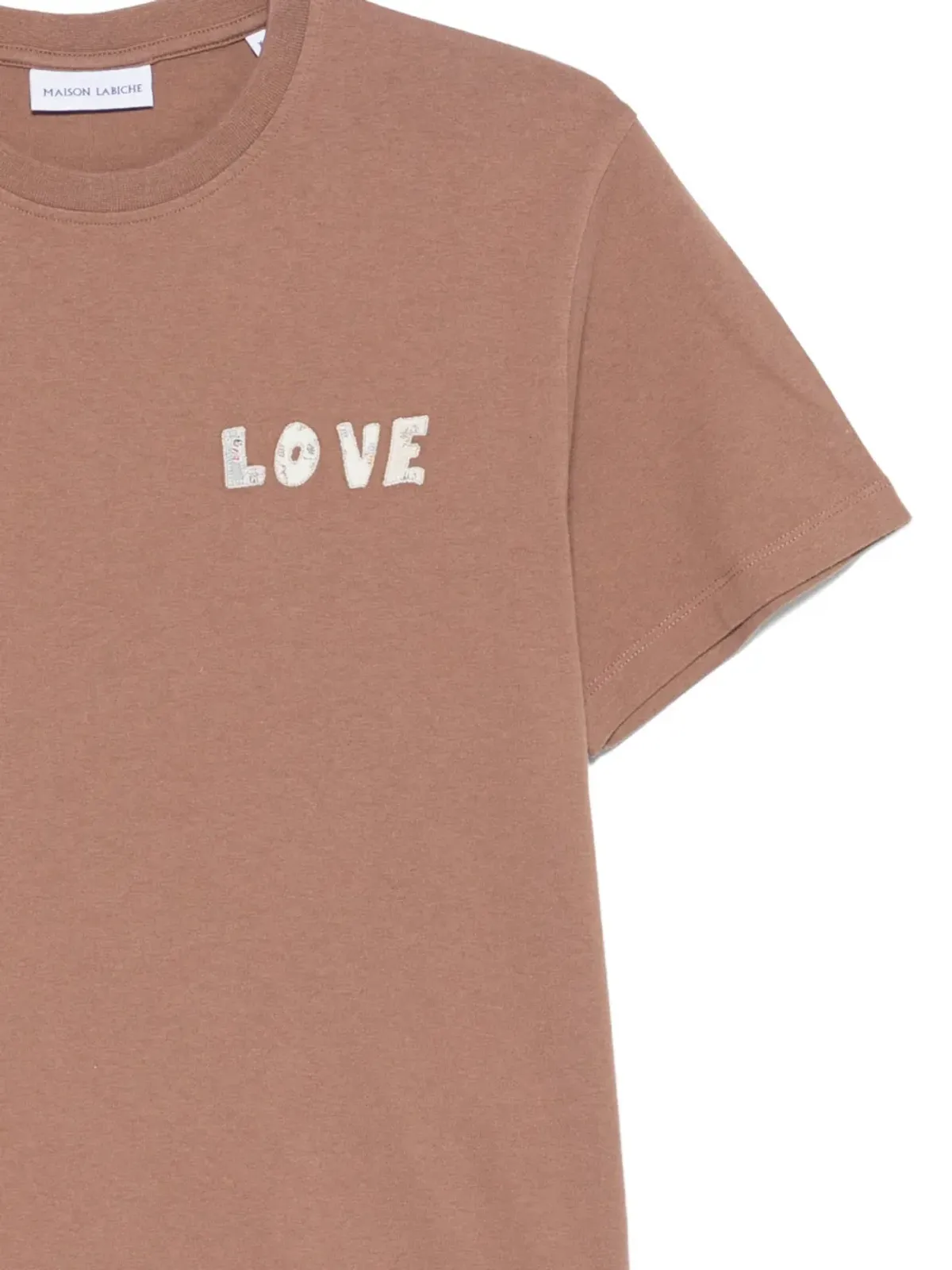 Maison Labiche Bainville Love クルーネック Tシャツ - ブラウン - 画像3