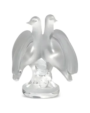 Lalique カップルの鳩 クリスタル フィギュリン - サムネイル1