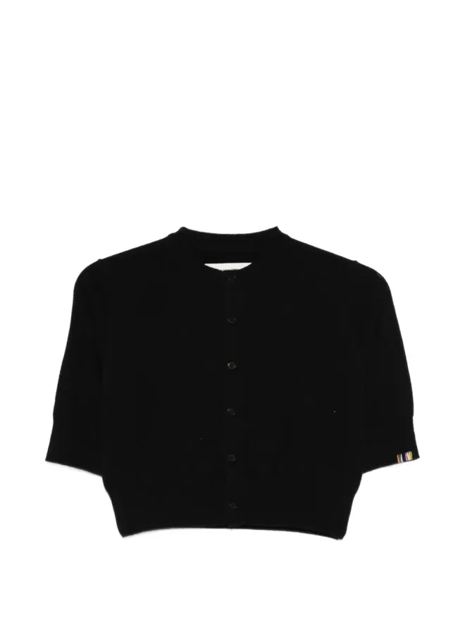extreme cashmere extreme cashmere 474 スーパーリトル ストライプ袖カーディガンの商品画像
