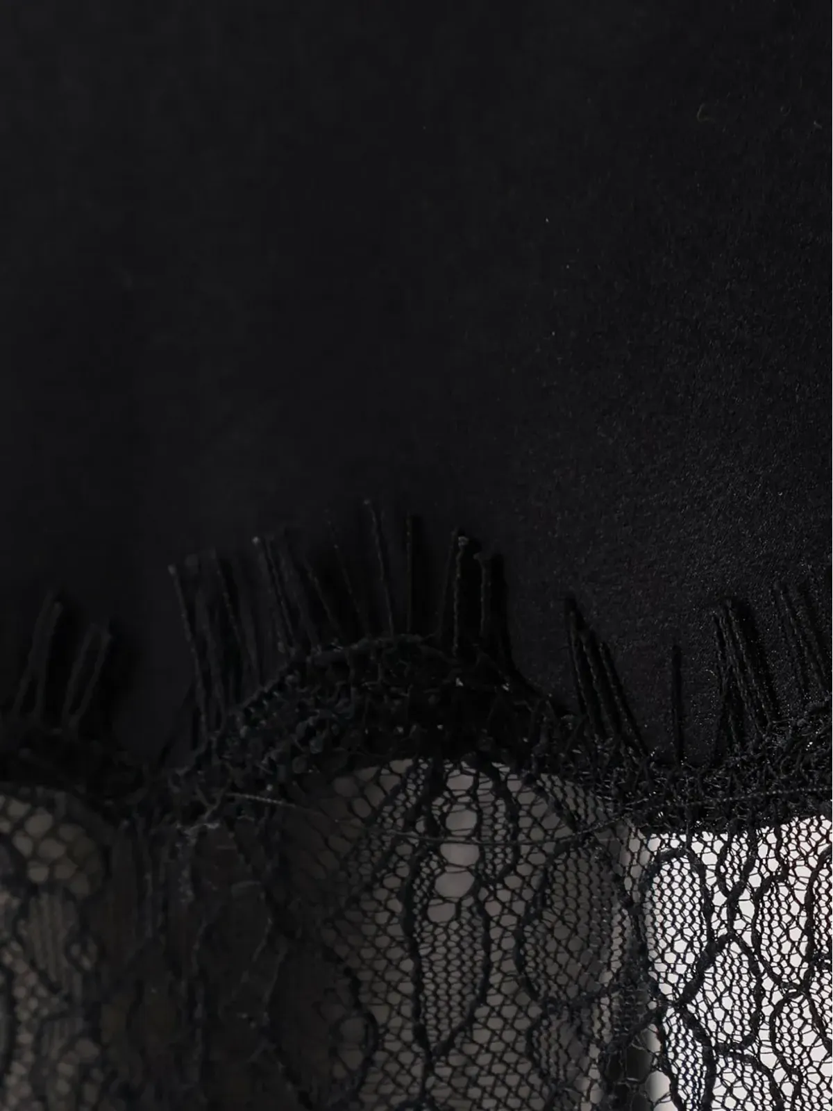 R2W Savia silk midi skirt - Black - 画像3
