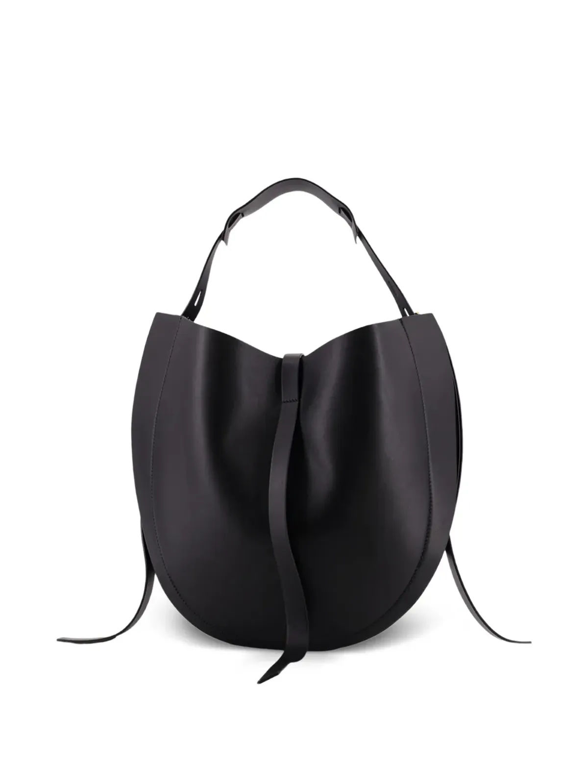 MINOBOSSI Lizzie adjustable-strap leather shoulder bag - Black - 画像2