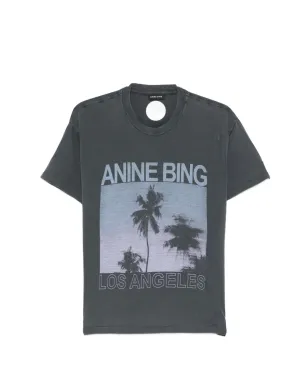 ANINE BING パームプリント Tシャツ - サムネイル1