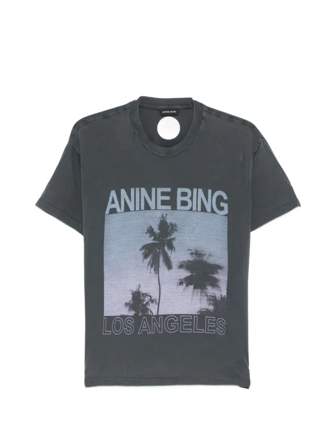 ANINE BING ANINE BING パームプリント Tシャツの商品画像