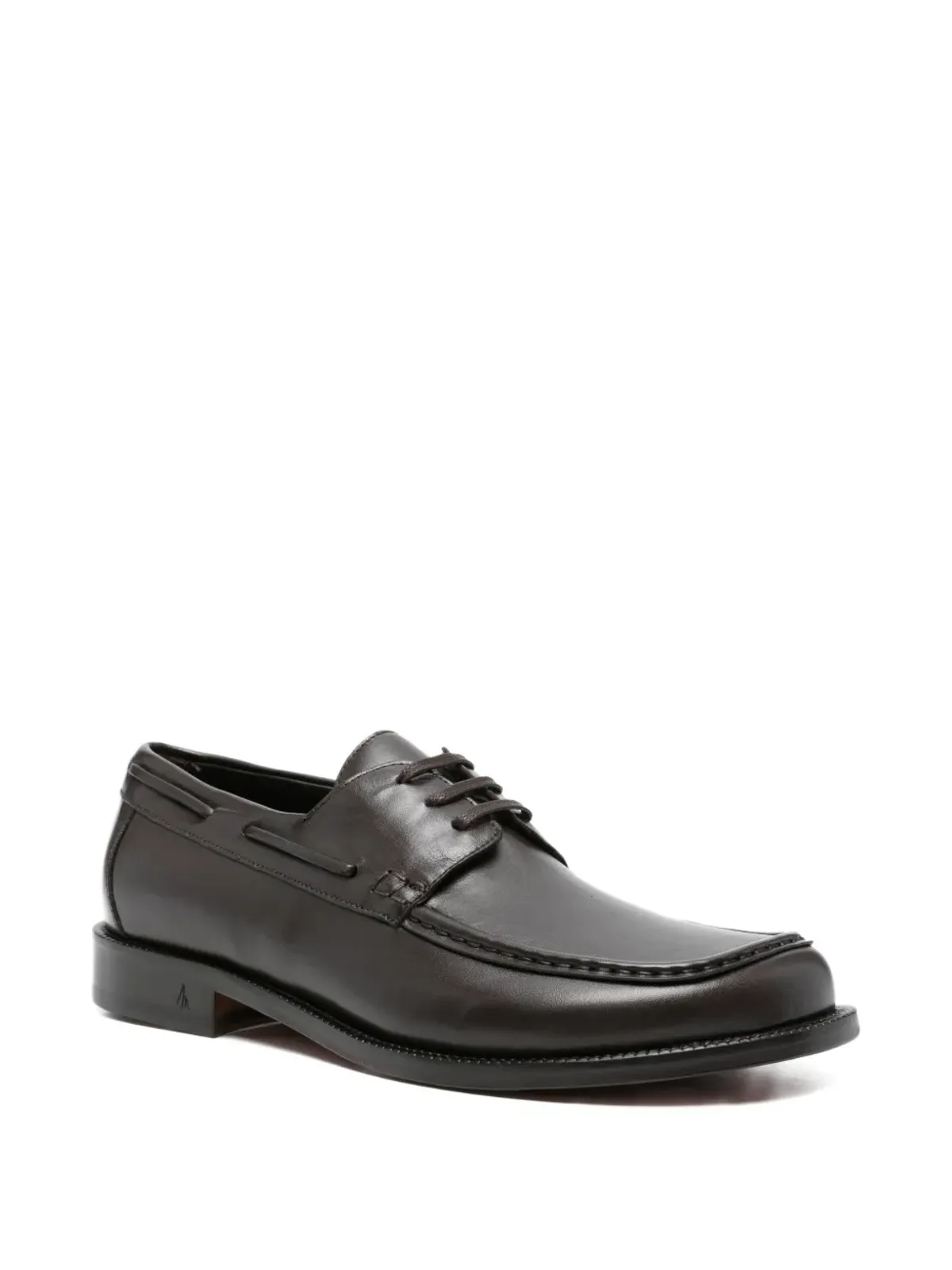 MORGILLO Mood lace-up boa shoes - Brown - 画像2