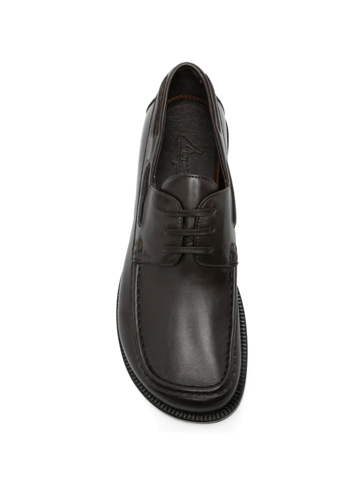 MORGILLO Mood lace-up boa shoes - Brown - 画像4