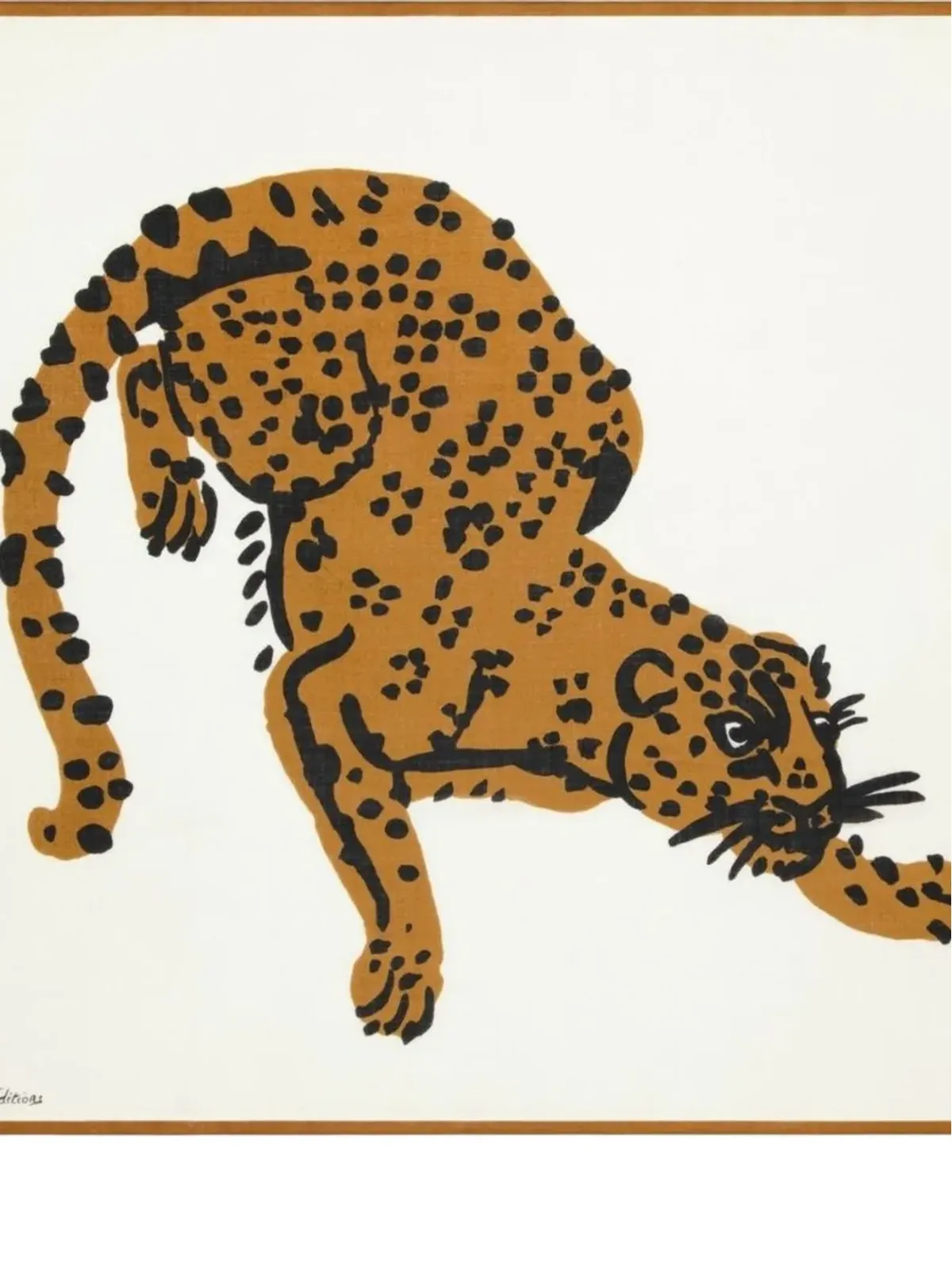 Inoui Editions feline square scarf - Neutrals - 画像2