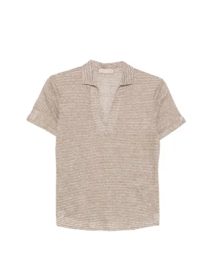 Purotatto ストライプ Vネック Tシャツ - サムネイル1