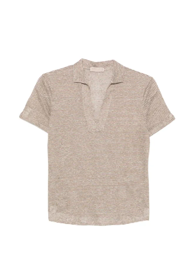Purotatto Purotatto ストライプ Vネック Tシャツの商品画像