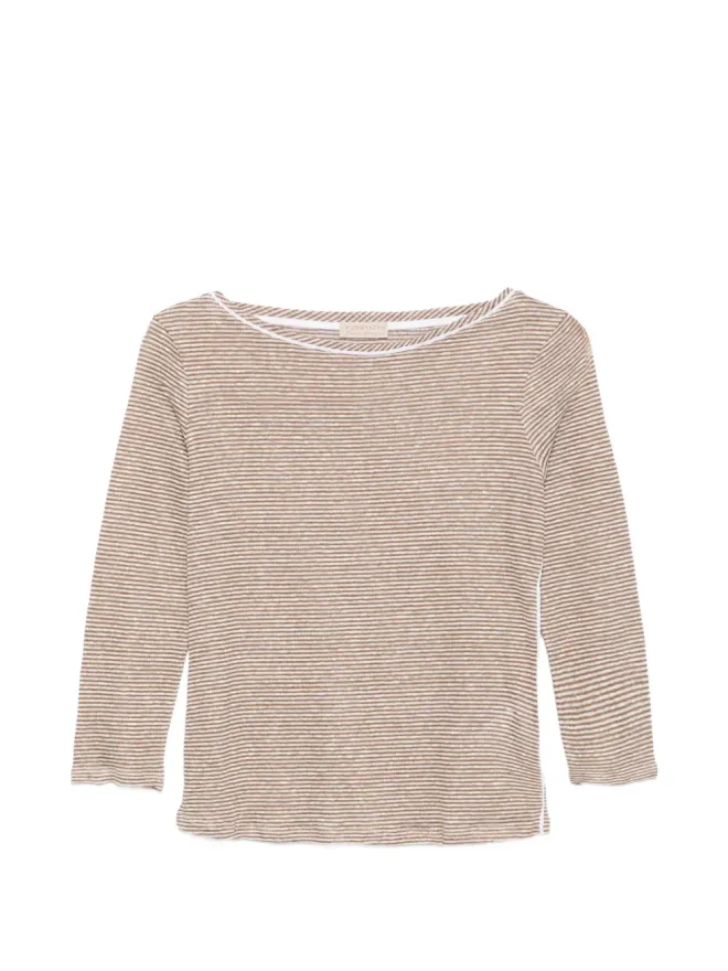 Purotatto Purotatto striped top - Neutralsの商品画像