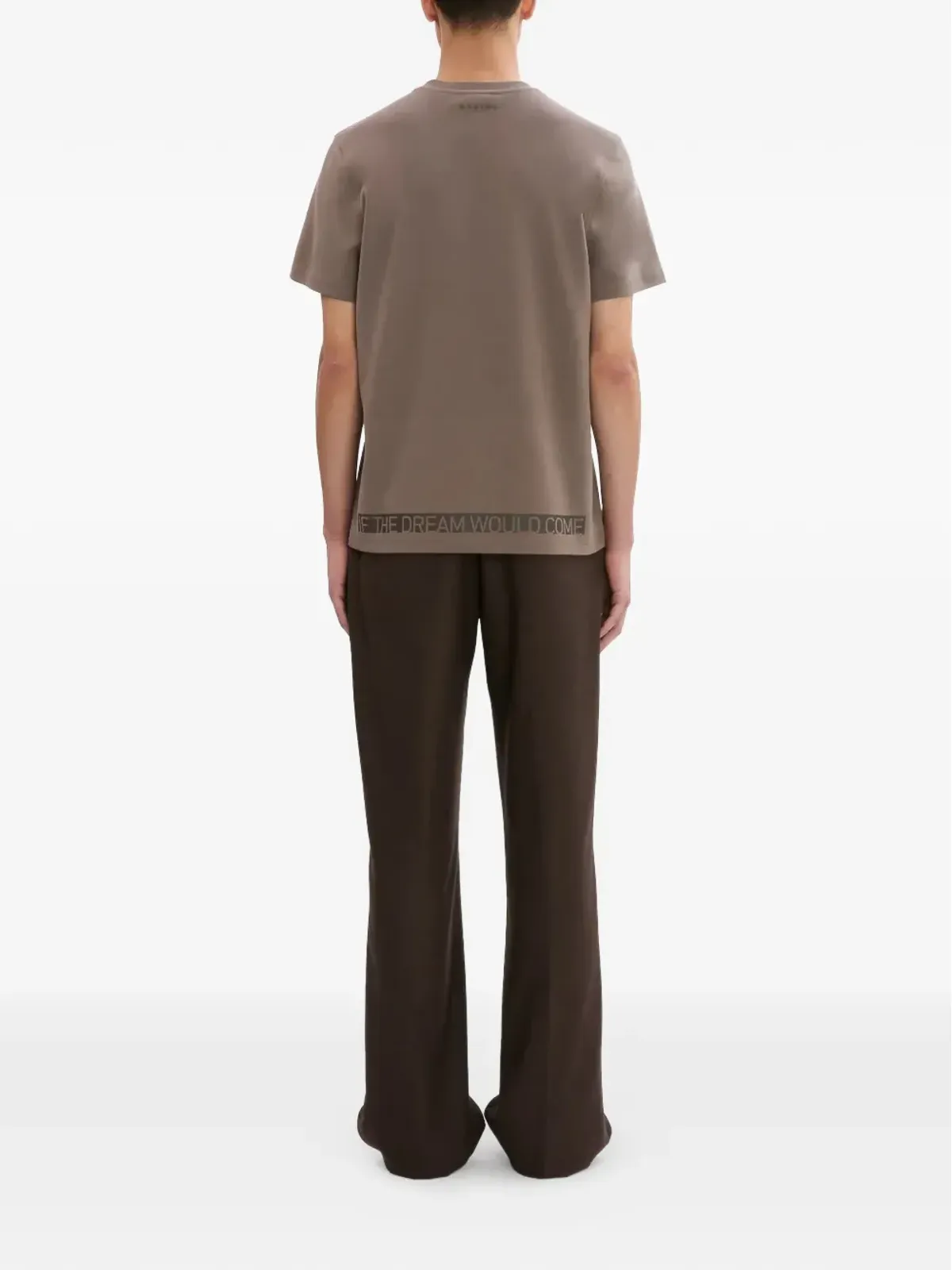 Qasimi アラビ文字入り Tシャツ - ブラウン - 画像4