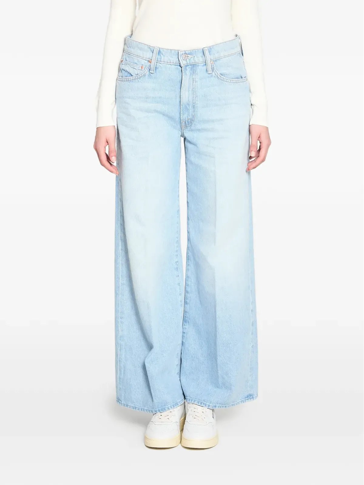 MOTHER belt loops five pockets jeans - Blue - 画像1