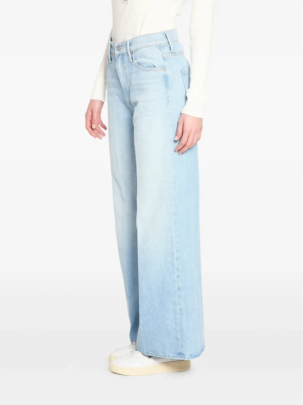 MOTHER belt loops five pockets jeans - Blue - 画像3