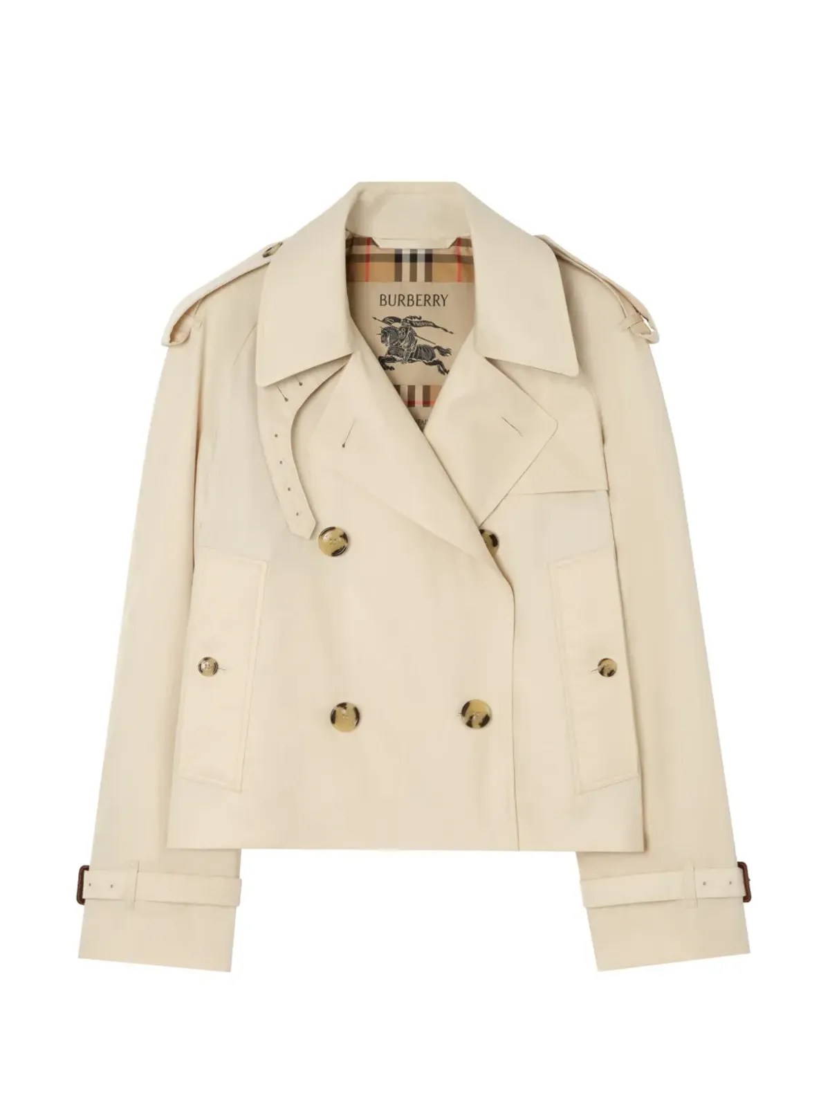 Burberry クロップド トロピカルギャバジン メイフェア トレンチジャケット - 画像1