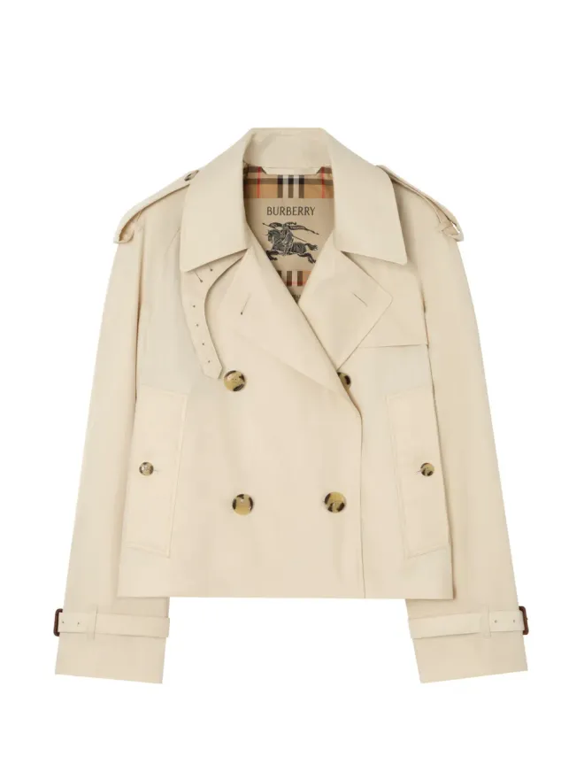 Burberry Burberry クロップド トロピカルギャバジン メイフェア トレンチジャケットの商品画像