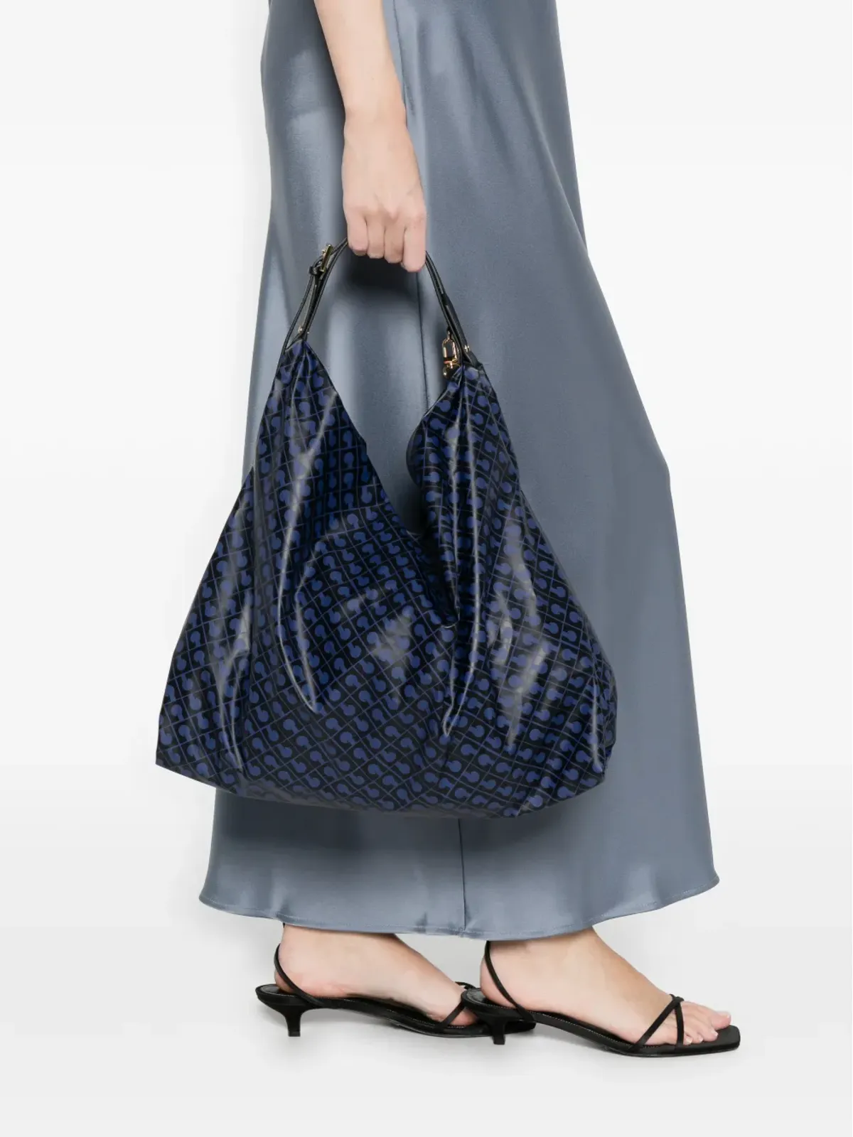 Gherardini アマゾンニア イン オデッセイ柄ショルダーバッグ ブラック - 画像2