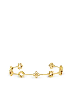 Tory Burch Forget Me Not クローバー カフ ブレスレット - ゴールド - サムネイル1