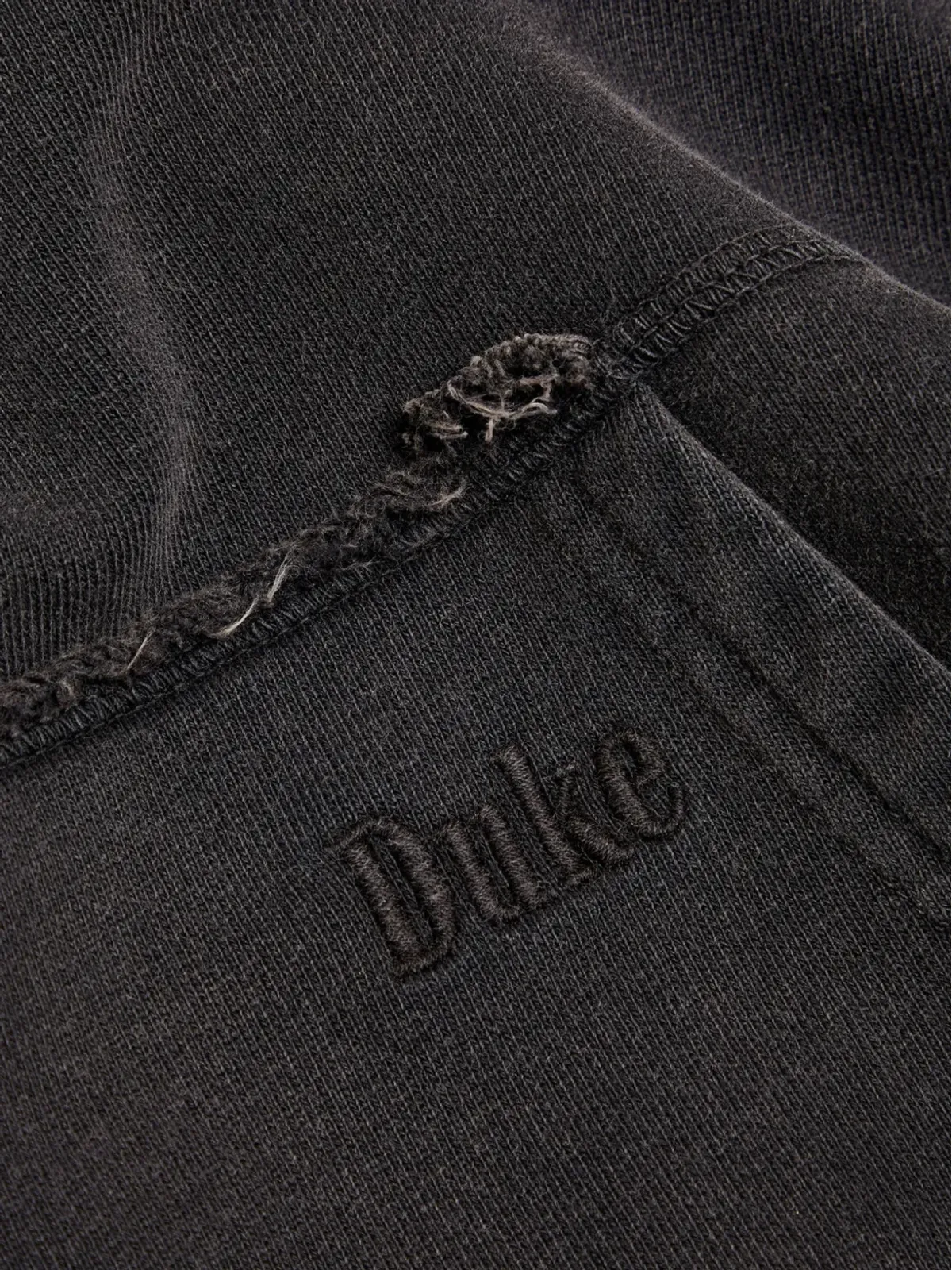 DUKE & DEXTER ディストレストジップフーディ ブラック - 画像2