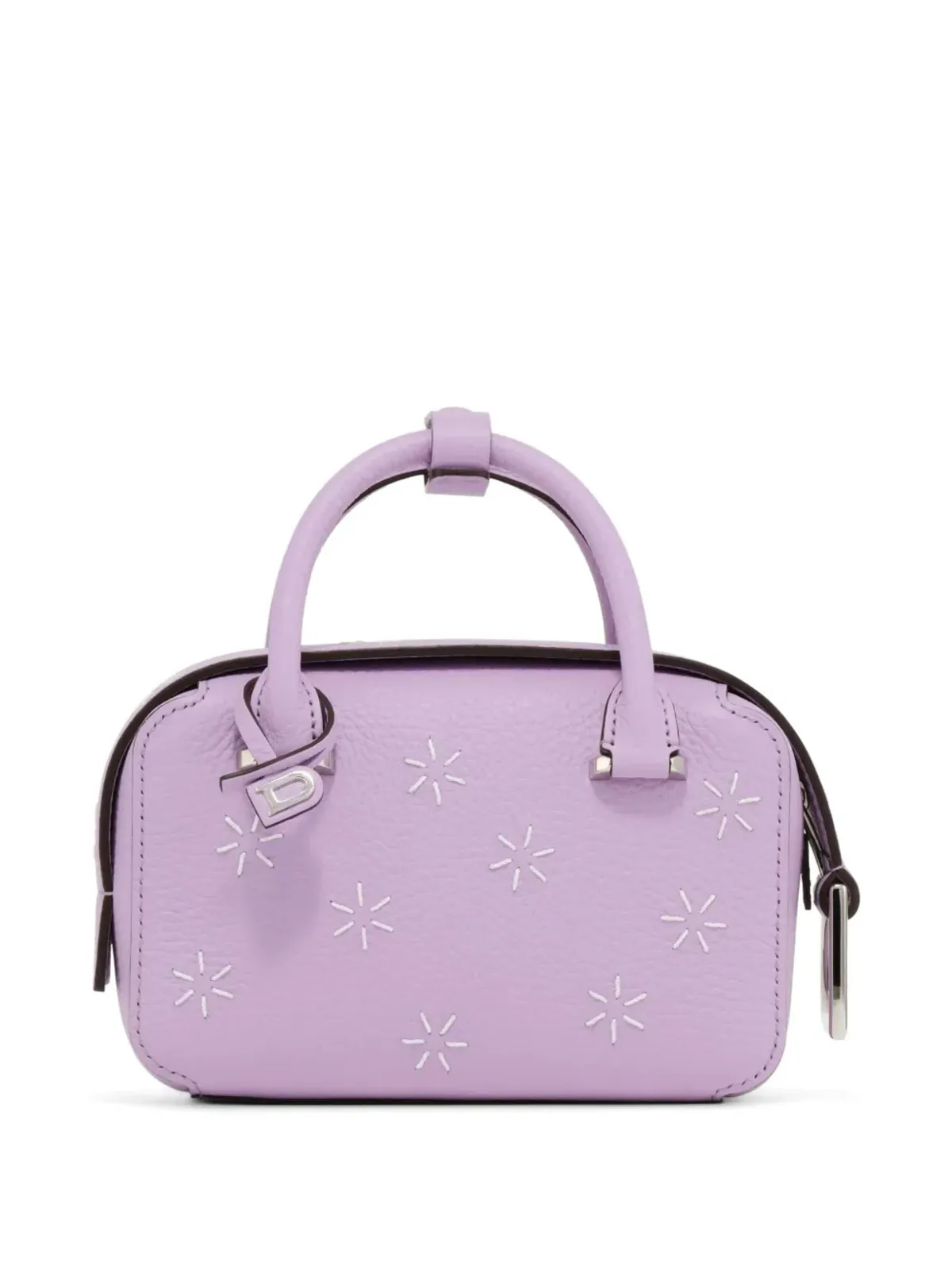 Delvaux ボックス・ナノ・フローラ スター刺繍 トートバッグ - 画像2