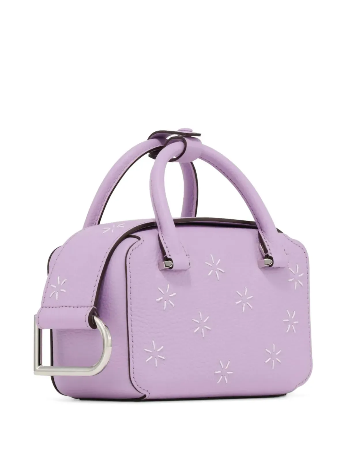 Delvaux ボックス・ナノ・フローラ スター刺繍 トートバッグ - 画像3