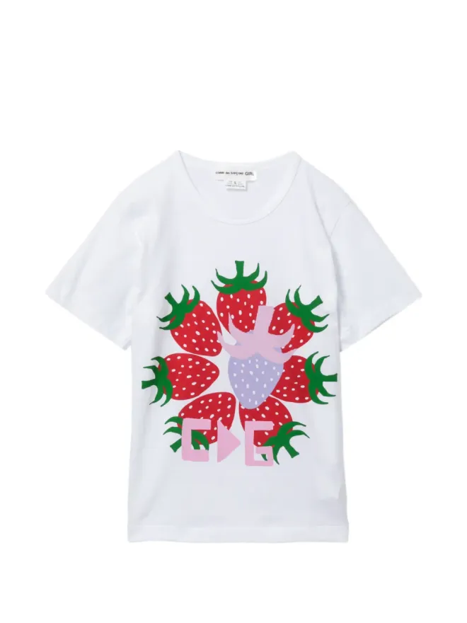Comme des Garçons Girl Comme Des Garçons Girl ストロベリープリントTシャツの商品画像