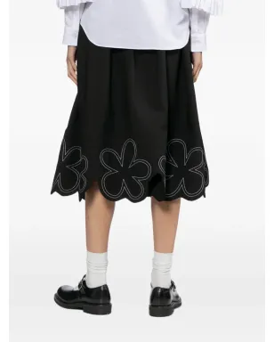 Comme Des Garçons Girl 花柄刺繍ミディスカート - サムネイル4