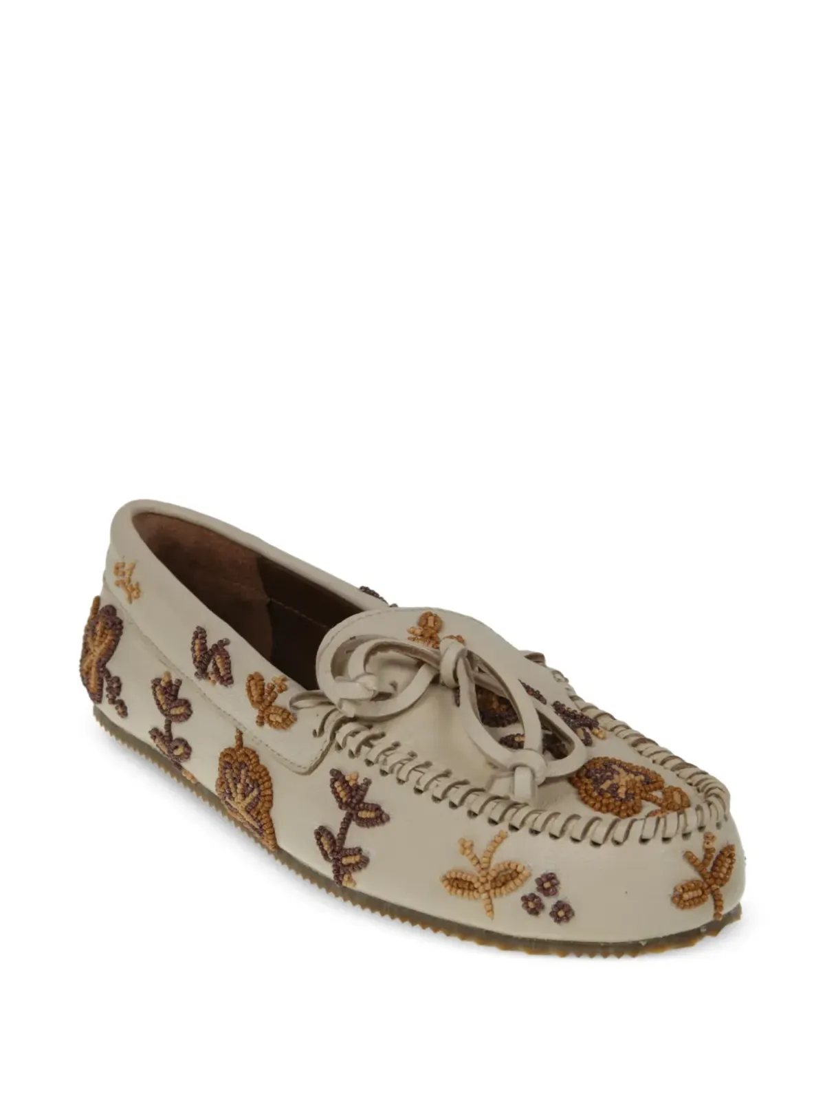 DE SIENA SHOES ビーズ付きモカシンローファー - 画像2